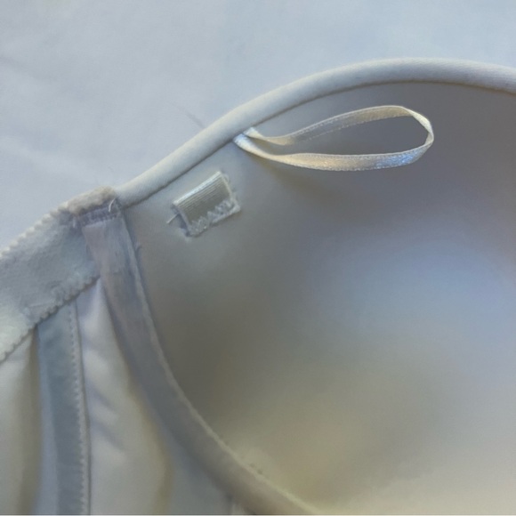 Maidenform White Nylon Strapless Bra Bustier Corset Size 36C 7715 Shaped Cup - Picture 6 of 9